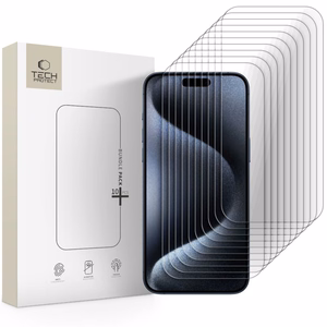 Tech-Protect Tempered Glass Bundle 10-pack for iPhone 15 Pro Max