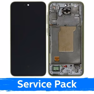 LCD ekraan ühilduv Samsung A356 A35 5G raamiga / Lemon / (Service Pack)