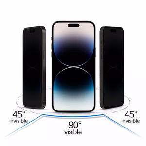 Karastatud klaas Privacy Glass jaoks IPHONE 16 BLACK