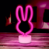 Neon LED on alus RABBIT roosa USB-C FSC-10 Forever Light