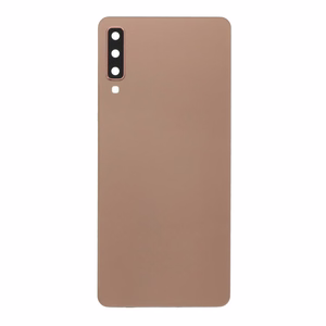 Задняя крышка Samsung A750 A7 2018 золотая (со стеклом камеры) OEM
