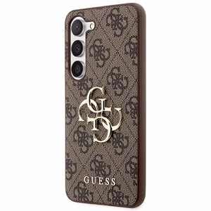 GUESS ümbris jaoks SAMSUNG S24 GUHCS24S4GMGBR (Leather 4G Metal Logo) brown