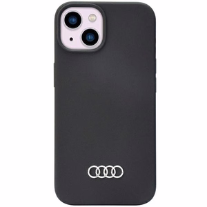 Audi силиконовый чехол iPhone 14 6.1" чёрный/чёрный хардкейс AU-LSRIP14-Q3/D1-BK
