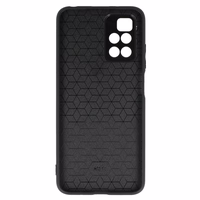 Tel Protect CARBON Ümbris jaoks Xiaomi Redmi 10 Must with punane stripe