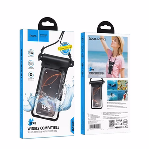 Waterproof Ümbris jaoks mobile phone Hoco BAG31 must