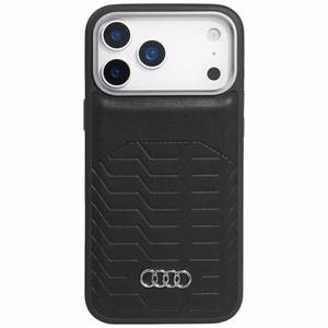 Audi GT Synthetic Leather MagSafe ümbris jaoks iPhone 17 Pro - must