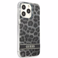 Guess GUHCP13LHSLEOK iPhone 13 Pro / 13 6.1" hall/halli kõvakaaneline Leopard
