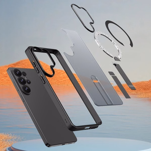 Чехол Hybrid Armor X с подставкой и MagSafe для Samsung Galaxy S26 Ultra - чёрный