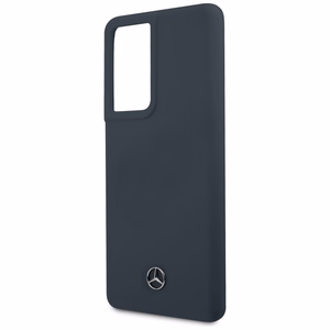 Mercedes Silicone Line чехол для Samsung Galaxy S21 Ultra - синий