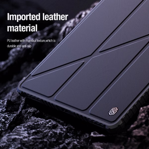 Nillkin Bumper Leather Ümbris Pro ümbris jaoks Samsung Galaxy Tab S9+ - must
