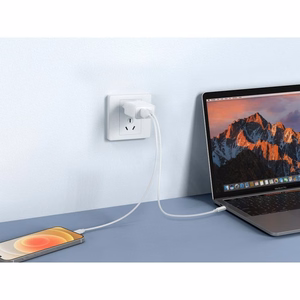 Phone laadija VEGER USB A + Typ C PD QC3.0 3A 30W VLS302U valge
