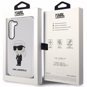 Karl Lagerfeld KLHCS23SHNIKTCT S23 S911 läbipaistev hardcase Ikonik Karl Lagerfeld