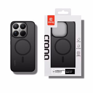 Crong Hybrid Matte Magnetic MagSafe ümbris seadmele Xiaomi 15T, must