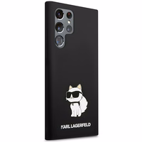 Karl Lagerfeld Silicone Choupette ümbris jaoks Samsung Galaxy S24 Ultra - must