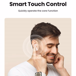 Ugreen HiTune T6 juhtmevabad kõrvaklapid ANC funktsiooniga + USB-A - USB-C kaabel valged