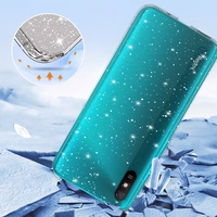 Crystal Glitter Ümbris do Xiaomi Redmi 9A Hõbedane