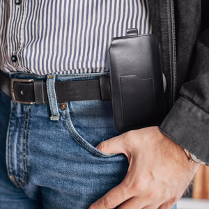 ROYAL - Leather universal blet pocket / must - Size 2XL+tall - SAMSUNG S21 ULTRA / HUAWEI P Smart 2021 / XIAOMI Redmi 12 / OPPO A98 5G