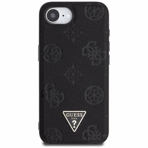 GUESS ümbris jaoks IPHONE 16e (SE 4 2025) compatible with MagSafe GUHMPSE4PGBTMK (Grained PU Hot Stamp Peony Triangle Logo) must