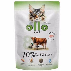 OLLO Cat No. 8 Beef and duck - wet cat food - 85g