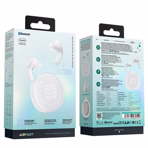 Acefast T9 Bluetooth 5.3 in-ear juhtmevaba kõrvaklapid - valge