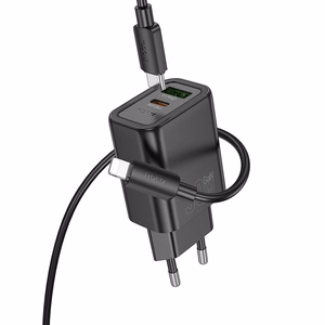 Phone Laadija Hoco USB A + USB C QC3.0 PD 3A 30W + Kaabel USB C to Lightning N63 must