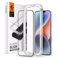 Spigen ALM Glass FC karastatud klaas iPhone 13 / 13 Pro / 14 jaoks - must