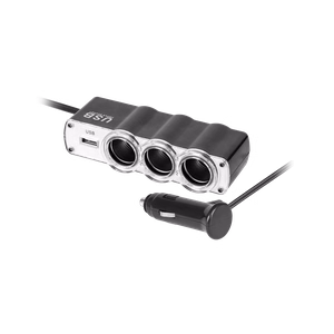 3-pesaline auto sigaretisüütaja jagur kaabli ja USB-ga