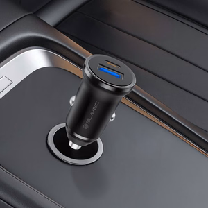 Blavec Автомобильное зарядное устройство BS-01B-C Road — USB + Type C — QC 3.0 18W PD 20W с кабелем Type C — Type C (CCBS01BCR-UCB) чёрный