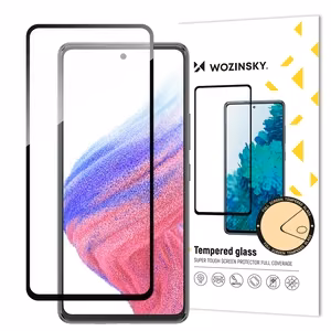 Wozinsky Full Glue Tempered Glass 9H kogu ekraani kattev karastatud klaas musta raamiga Samsung Galaxy A54 5G jaoks