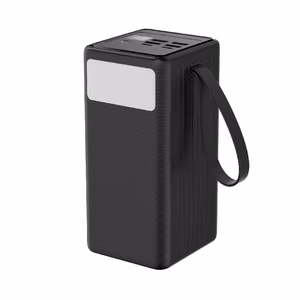 Akupank POWER BANK Platinet Flashlight 60000mAh (4xUSB; 2xType-C; usb-C kaabel; 65W) must