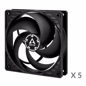 ARCTIC P12 Pressure-Optimised Fans, 3-pin, 5-fan pack, must