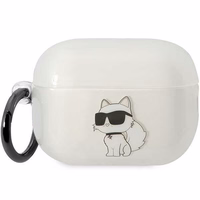 Karl Lagerfeld KLAP2HNCHTCT Airpods Pro 2 cover läbipaistev Ikonik Choupette