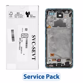 ServicePack LCD Display jaoks SAMSUNG A72 4G A725F GH82-25460B sinine