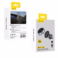 Blavec autohoidja BHC-05 Qi2.2 25W magnetiliselt eemaldatav induktsioonlaadimise ja aktiivse jahutusega õhuventilatsiooni (BHC05-MWIB) must