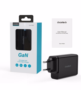 Choetech Laadija GaN 140W 4 ports (2x USB C, 2x USB) must (PD6005)