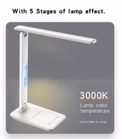 Yesido Lauaarvuti lamp DS20 induction koos LCD ekraan valge