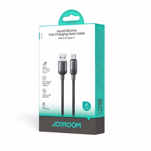 Joyroom S-A62 Lively Series 3A USB-A - USB-C kaabel 1.2 m - must