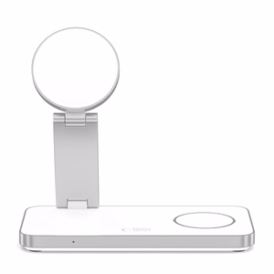 Tech-Protect QI15W-A47 MagSafe 3in1 Induktiivne Laadija + USB-C Kaabel - valge