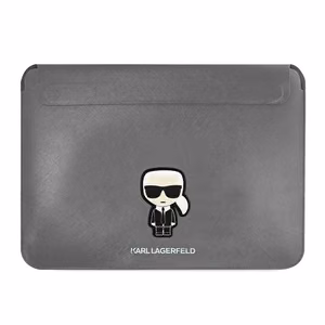 Karl Lagerfeld Saffiano Ikonik Karl ümbris jaoks a 16" laptop - silver