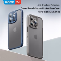 Rock Guard Touch Matte Series Ümbris jaoks Iphone 16 Pro Max sinine