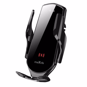 Maxlife car holder for air vent MXCH-08 automatic with wireless charging black 15W