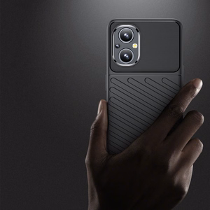 Thunder Case paindlik soomustatud kate OnePlus Nord N20 5G jaoks must