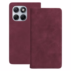 Smart Suede ümbris mudelile Motorola Moto G34, bordoopunane