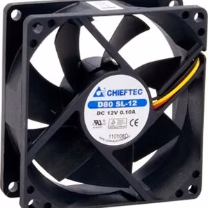 Chieftec AF-0825S – 80 mm korpuseventilaator, must