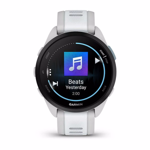 Garmin Forerunner 165 Music GPS-nutikell, 1,2-tolline (3,05 cm) AMOLED-puuteekraan, 43 mm, 390 × 390 pikslit, hall