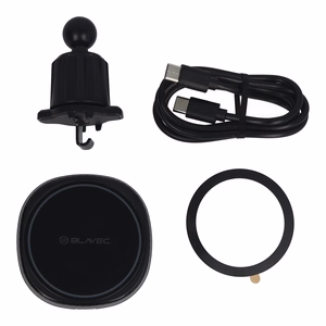 Blavec Car holder BHC-06B 15W magnetic with induction charging and active cooling to air vent (BHC06B-MAVIB) black