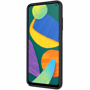 Nillkin Super Frosted Shield ümbris seadmele Samsung Galaxy F52 5G, must