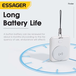 Essager Tag valge nutikas Bluetooth otsija / jälgija ripats