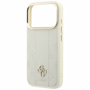 Guess Stripe Peony 4G Logo MagSafe ümbris mudelile iPhone 18 Pro / 17 Pro – värv: beež