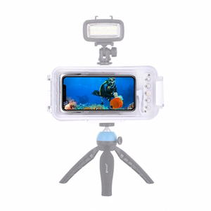 Puluz veekindel iPhone'i korpus kuni 45 m, veealuste fotode ja videote tegemiseks (valge)